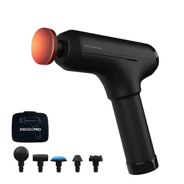 homedics-pro-power-massagepistole-mit-beheiztem-aufsatz-und-6-zubeh-rteilen image 1