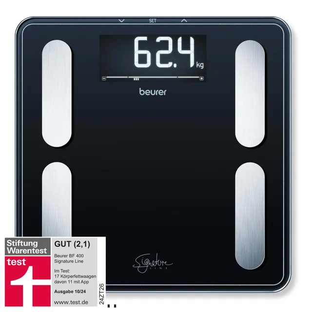 beurer-bf-400-black-diagnosewaage-signature-line-mit-k-rperanalyse-k-rperfett-k- image 1