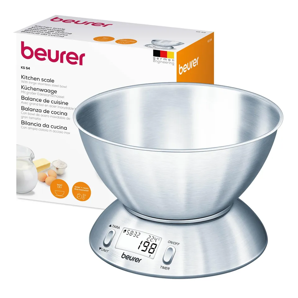 beurer-ks-54-k-chenwaage-mit-edelstahlsch-ssel-5-kg-tragkraft-1-g-einteilung-tim image 1