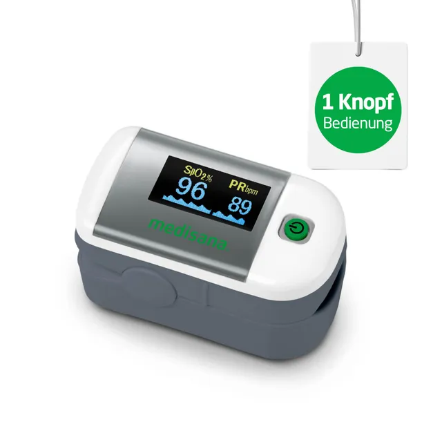 medisana-pm-100-pulsoximeter-oled-one-touch-sauerstoffs-ttigung-puls-6-anzeigemo image 1