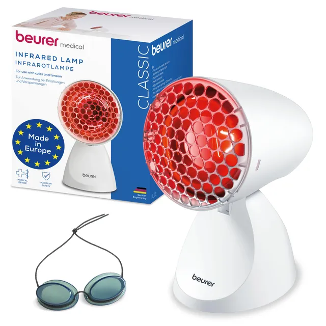 beurer-il-11-infrarotlampe-mit-schutzgitter-und-schutzbrille-100-watt image 1