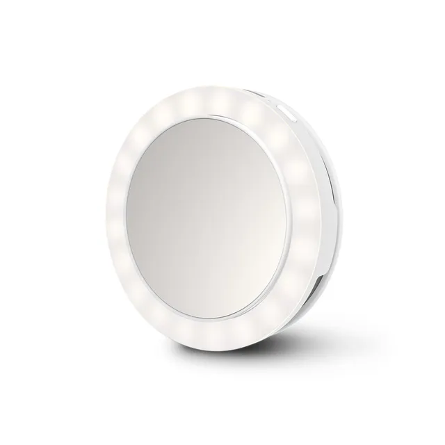ecomed-by-medisana-cm-20e-selfiespiegel-mit-led-licht-kompakter-kosmetikspiegel- image 1