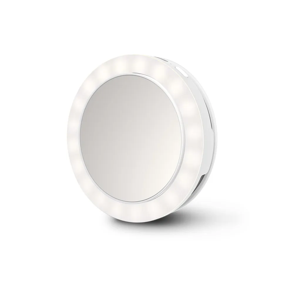 ecomed-by-medisana-cm-20e-selfiespiegel-mit-led-licht-kompakter-kosmetikspiegel- image 1