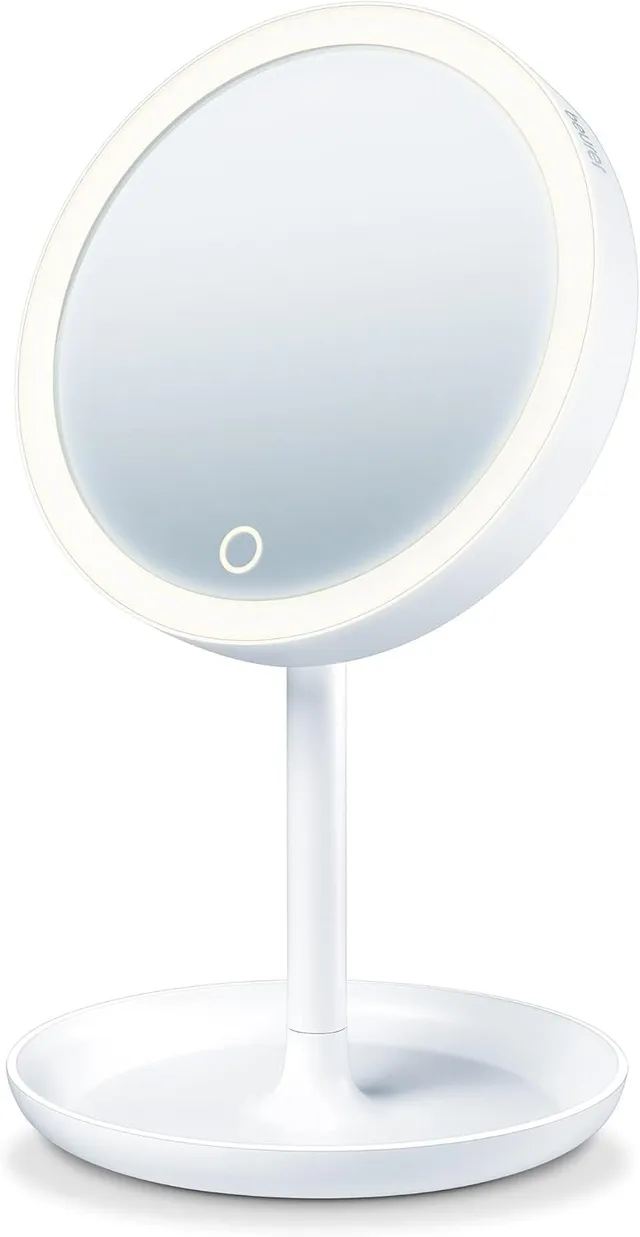 beurer-bs-45-beleuchteter-kosmetikspiegel-mit-led-licht-touch-sensor-magnetische image 1