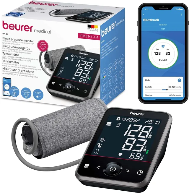 beurer-bm-64-oberarm-blutdruckmessger-t-mit-afib-erkennung-app image 1
