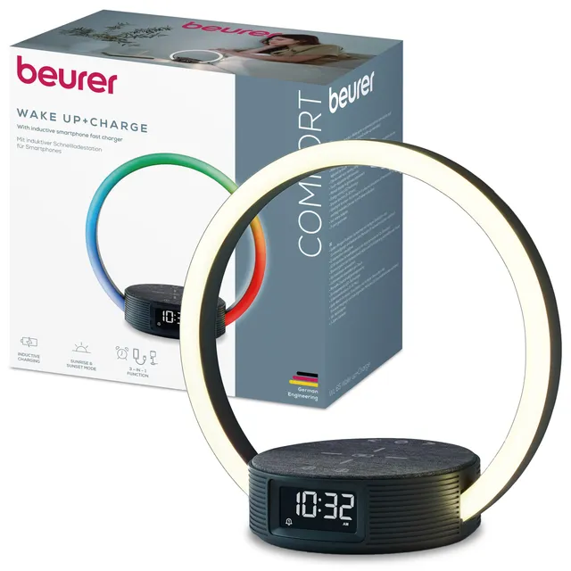beurer-wl-65-wake-up-charge-lichtwecker-mit-smartphone-ladestation-sonnenaufgang image 1