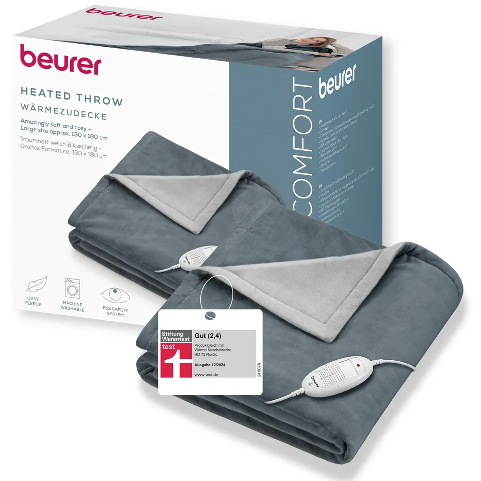 beurer-hd-75-dark-grey-heizdecke-elektrische-w-rmedecke-180x130-cm-6-temperaturs image 1
