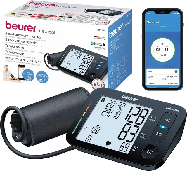 beurer-bm-54-oberarm-blutdruckmessger-t-klinisch-validiert-xl-display-app-anbind image 1