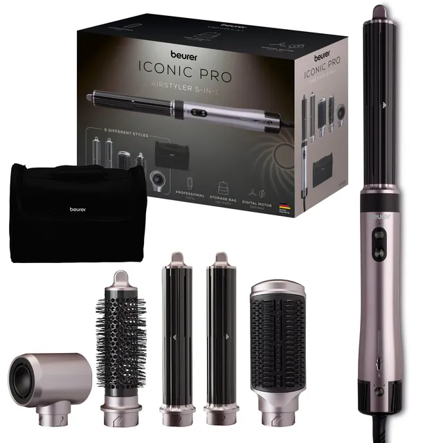 beurer-airstyler-5-in-1-iconic-pro-multifunktionaler-haarstyler-f-r-locken-gl-tt image 1