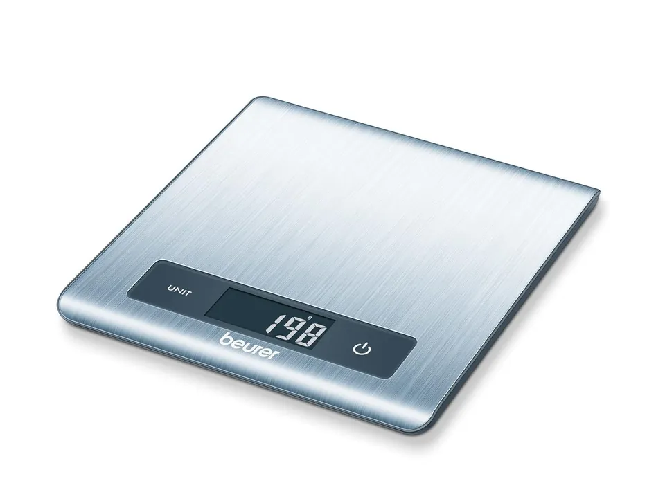 beurer-ks-51-digitale-k-chenwaage-aus-edelstahl-5-kg-tragkraft-1-g-teilung-senso image 1