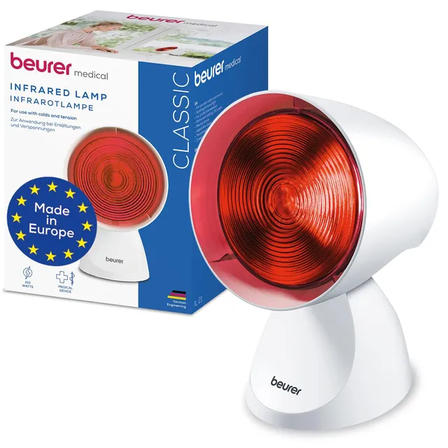 beurer-il-21-infrarotlampe-mit-5-neigungsstufen-f-r-w-rmeanwendungen-medizinprod image 1