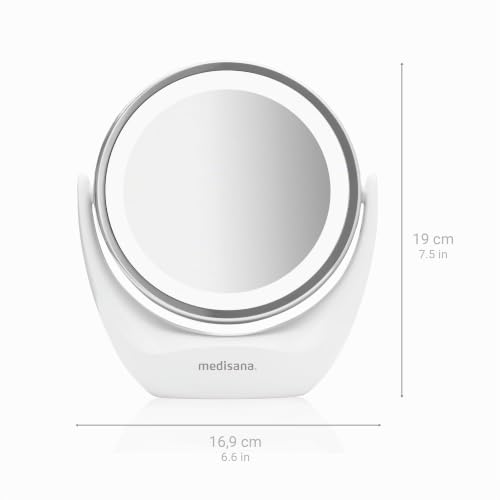 medisana-cm-835-kosmetikspiegel-mit-led-beleuchtung-tischspiegel-5-fach-vergr-er image 8