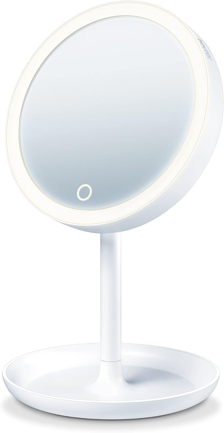 beurer-bs-45-beleuchteter-kosmetikspiegel-mit-led-licht-touch-sensor-magnetische image 1