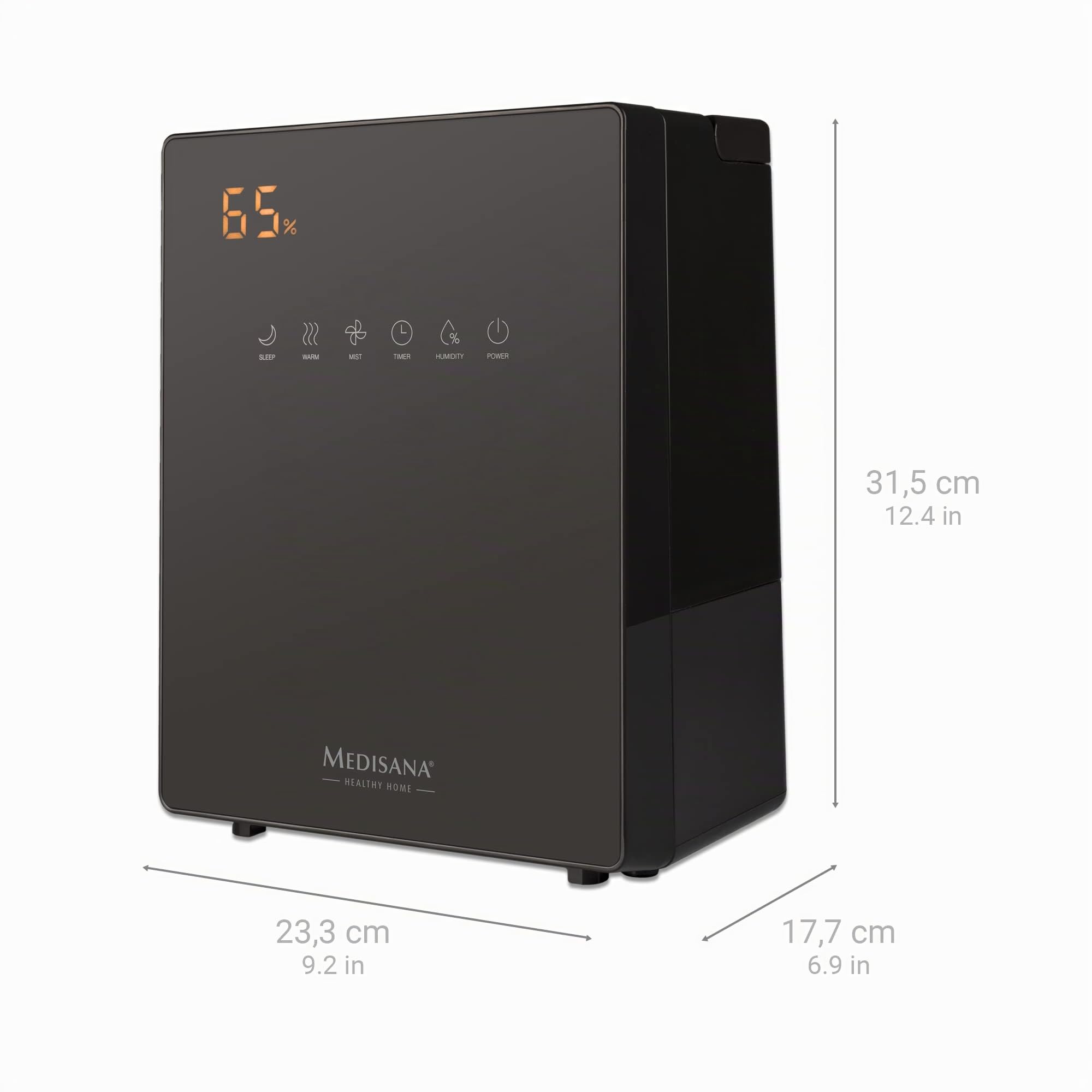 medisana-ah-675-luftbefeuchter-mit-hygrometer-timer-und-vorheizfunktion-5-2-lite image 2