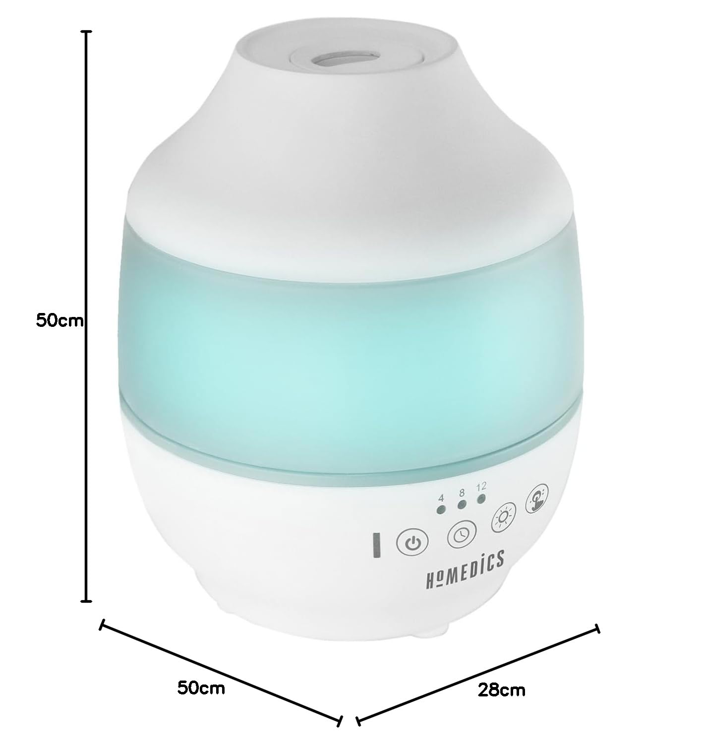 homedics-total-comfort-ultraschall-luftbefeuchter-mit-7-farben-licht-und-25h-lau image 8