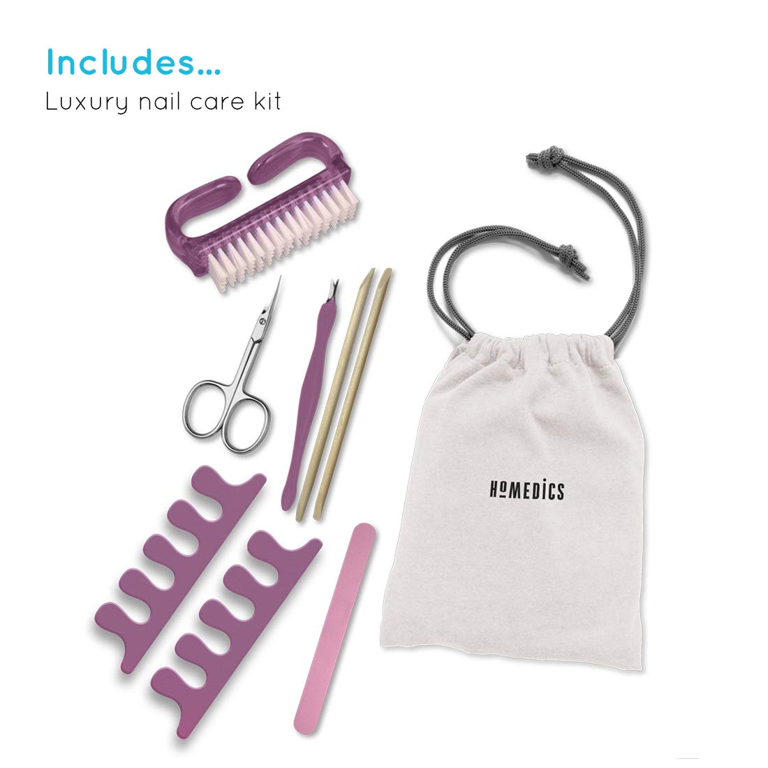 homedics-luxury-nail-care-fu-spa-nagelpflegeset-sprudelbad-massagerollen-warmhal image 3