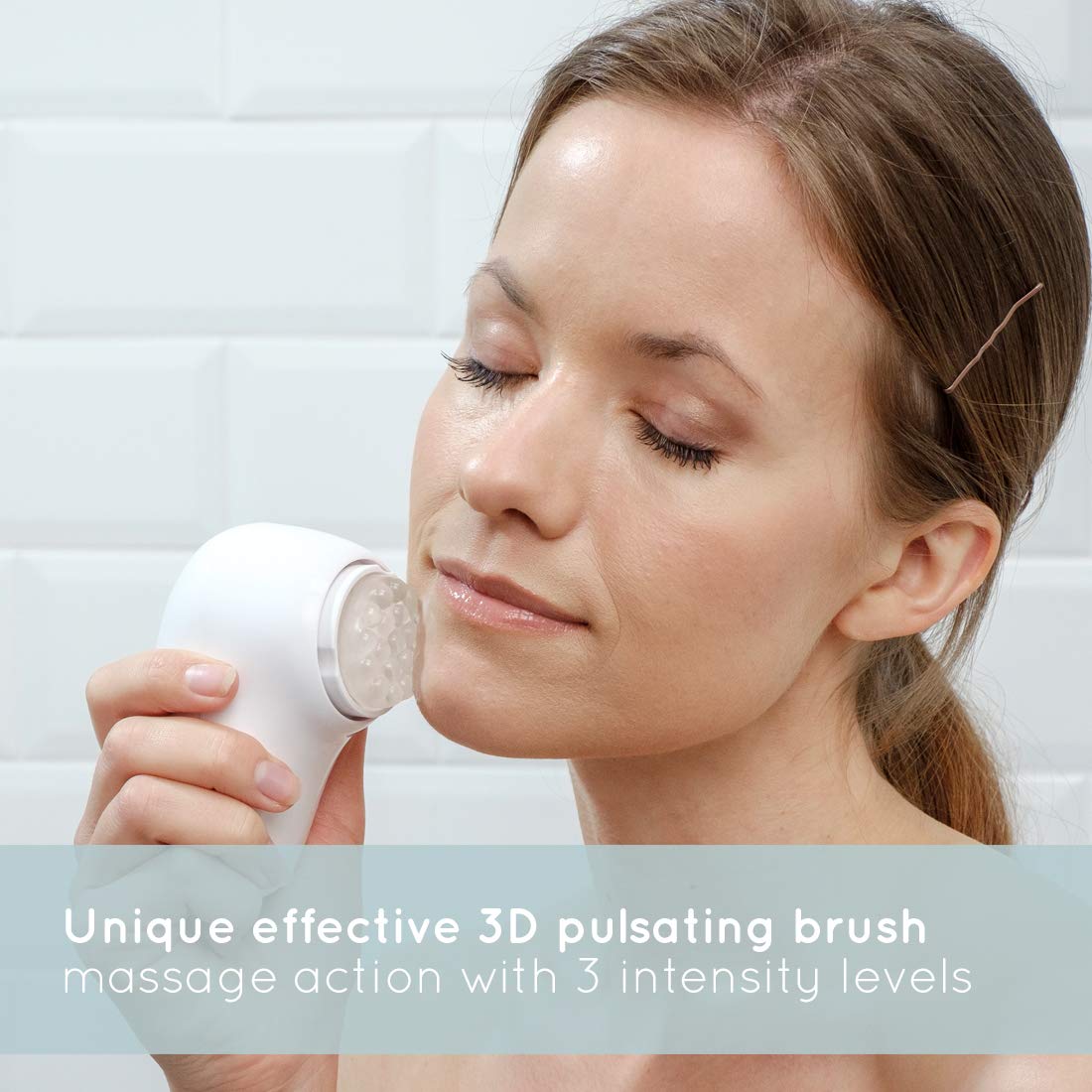 homedics-purete-gesichtsreinigungsb-rste-3d-impulse-mit-3-intensit-tsstufen-3-au image 2