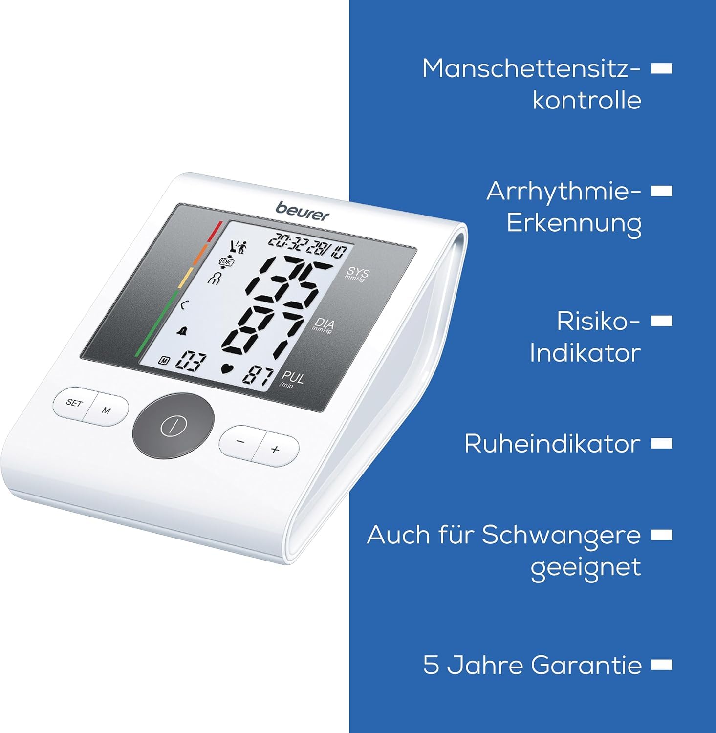 beurer-bm-28-oberarm-blutdruckmessger-t-mit-arrhythmie-erkennung-und-farbigem-ri image 7