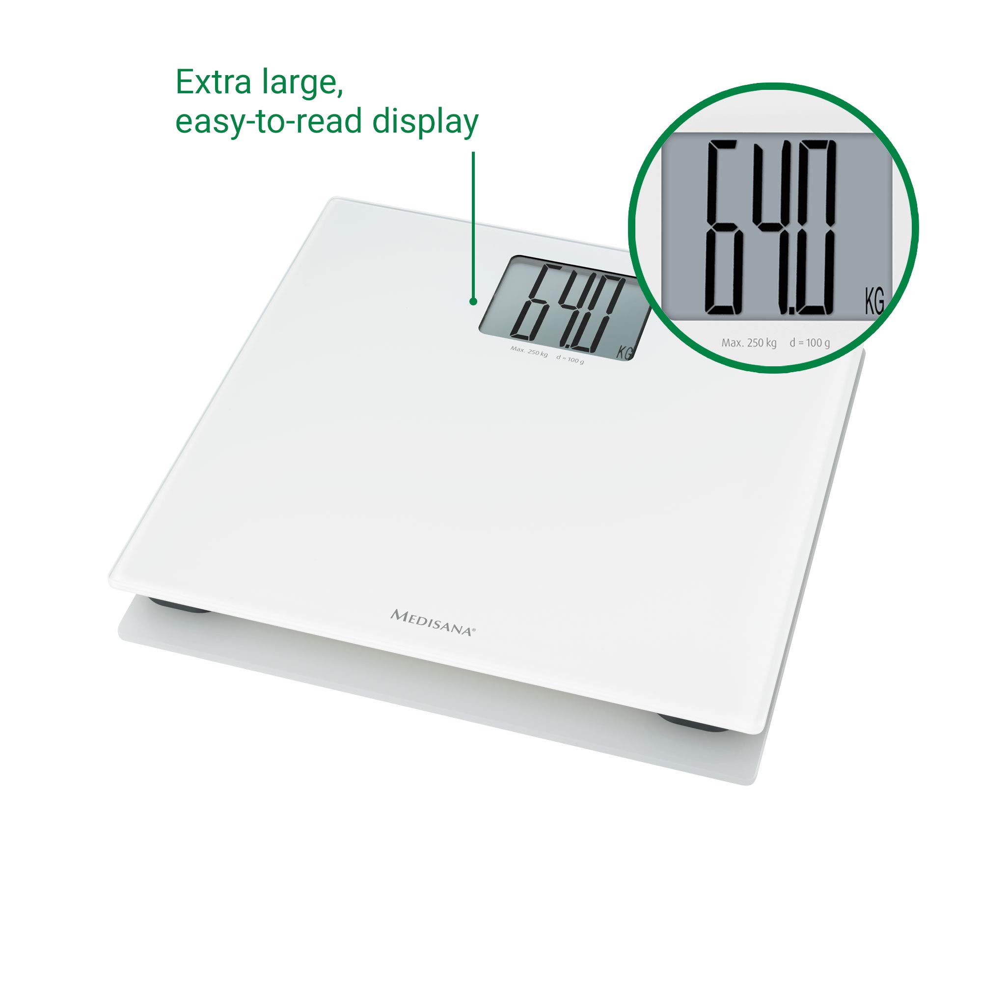 medisana-ps-470-digitale-xl-personenwaage-aus-glas-bis-250-kg image 4