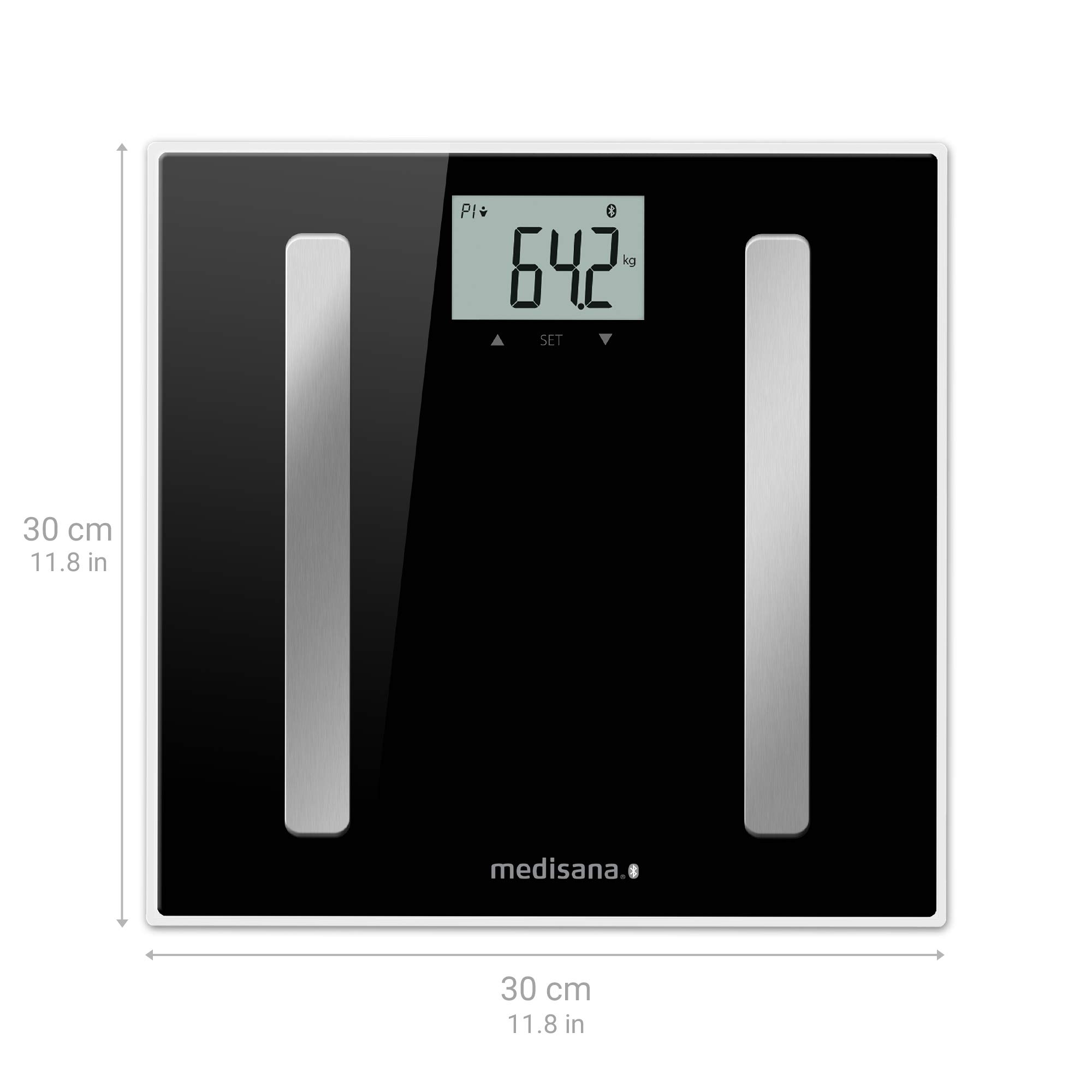 medisana-bs-a45-connect-digitale-k-rperanalysewaage-180-kg-bluetooth-app-8-nutze image 2