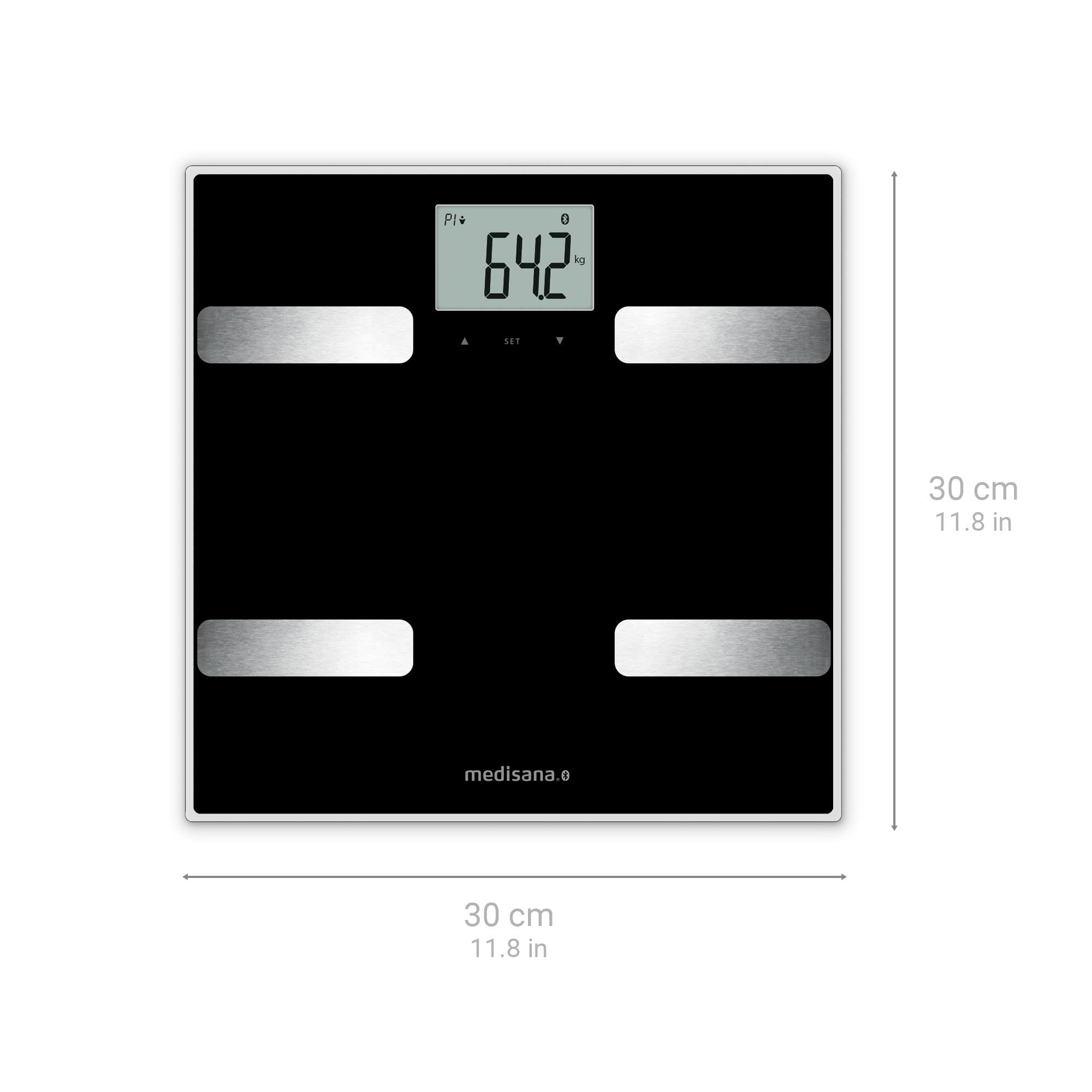medisana-bs-a41-k-rperanalysewaage-mit-vitadock-app-bluetooth-bis-180-kg-schwarz image 2