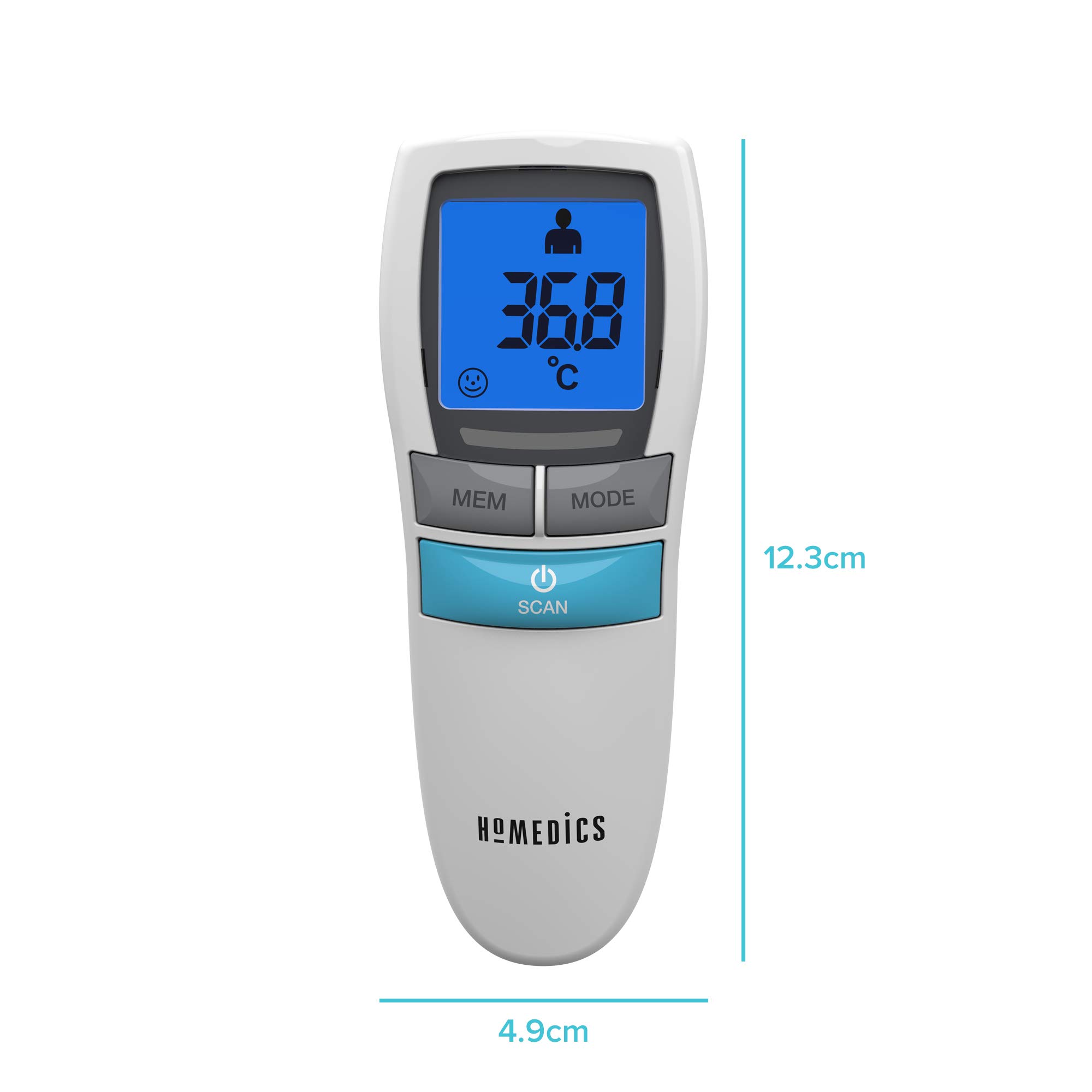 homedics-no-touch-infrarot-thermometer-kontaktlos-1-sekunden-messung-fieberalarm image 8