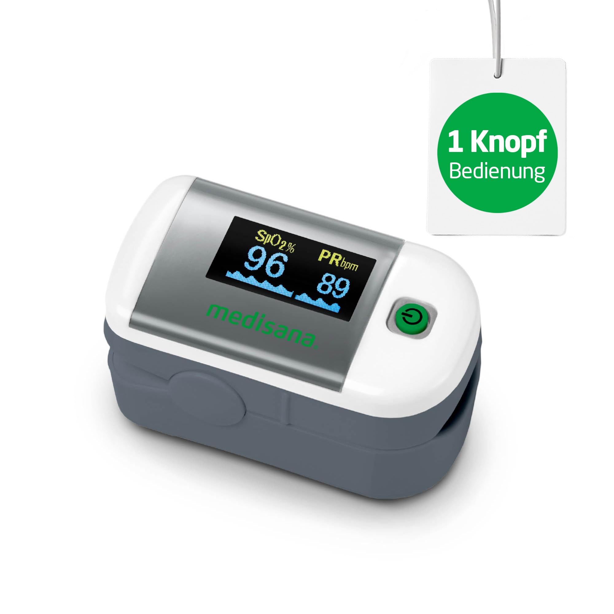 medisana-pm-100-pulsoximeter-oled-one-touch-sauerstoffs-ttigung-puls-6-anzeigemo image 1