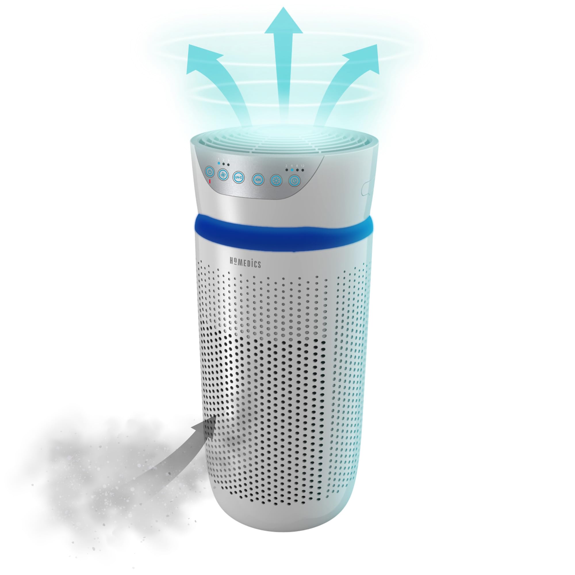 homedics-luftreiniger-84-m-mit-uv-c-hepa-aktivkohlefilter-air-purifier-f-r-aller image 1