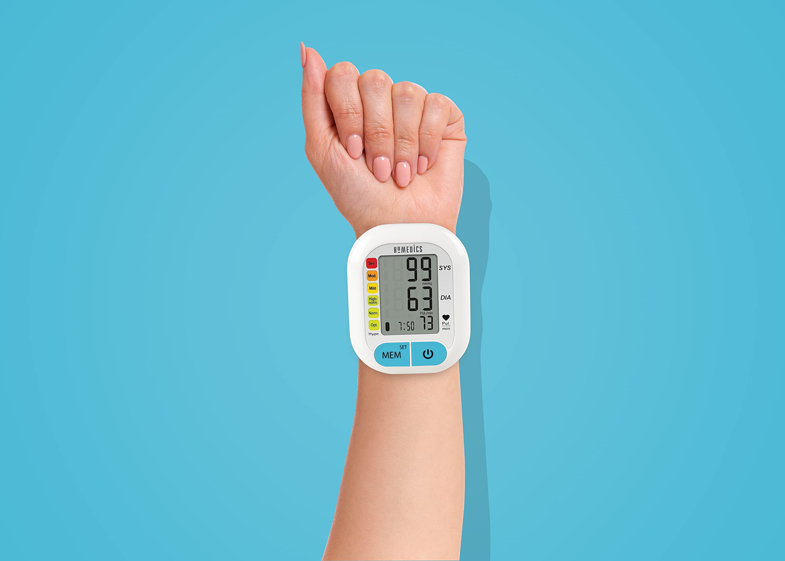 homedics-handgelenk-blutdruckmessger-t-mit-bluetooth-digitales-oberarm-blutdruck image 4