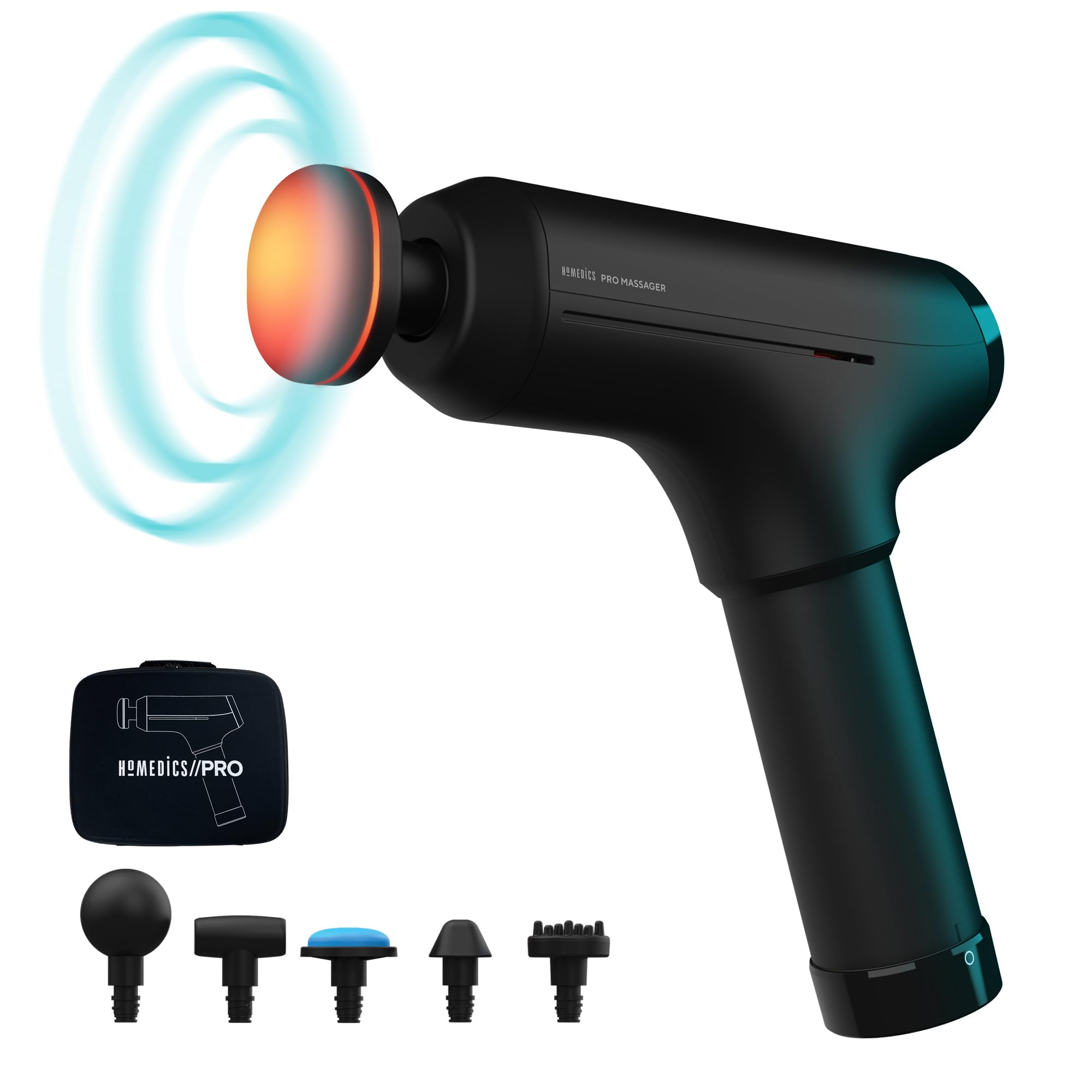 homedics-pro-physio-massage-gun-faszienpistole-mit-beheiztem-aufsatz-5-massagek- image 1