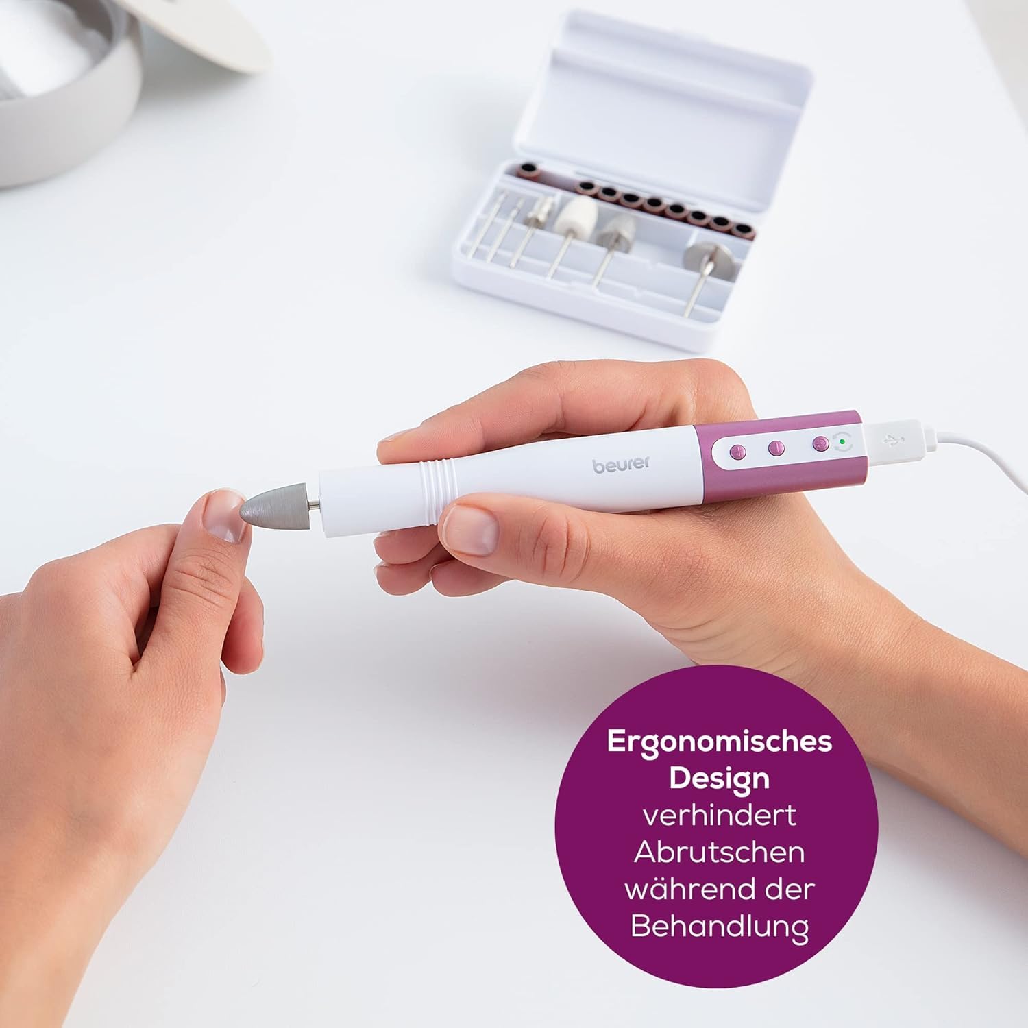 beurer-mp-52-manik-re-und-pedik-reger-t-elektrischer-nagelfr-ser-mit-8-aufs-tzen image 5