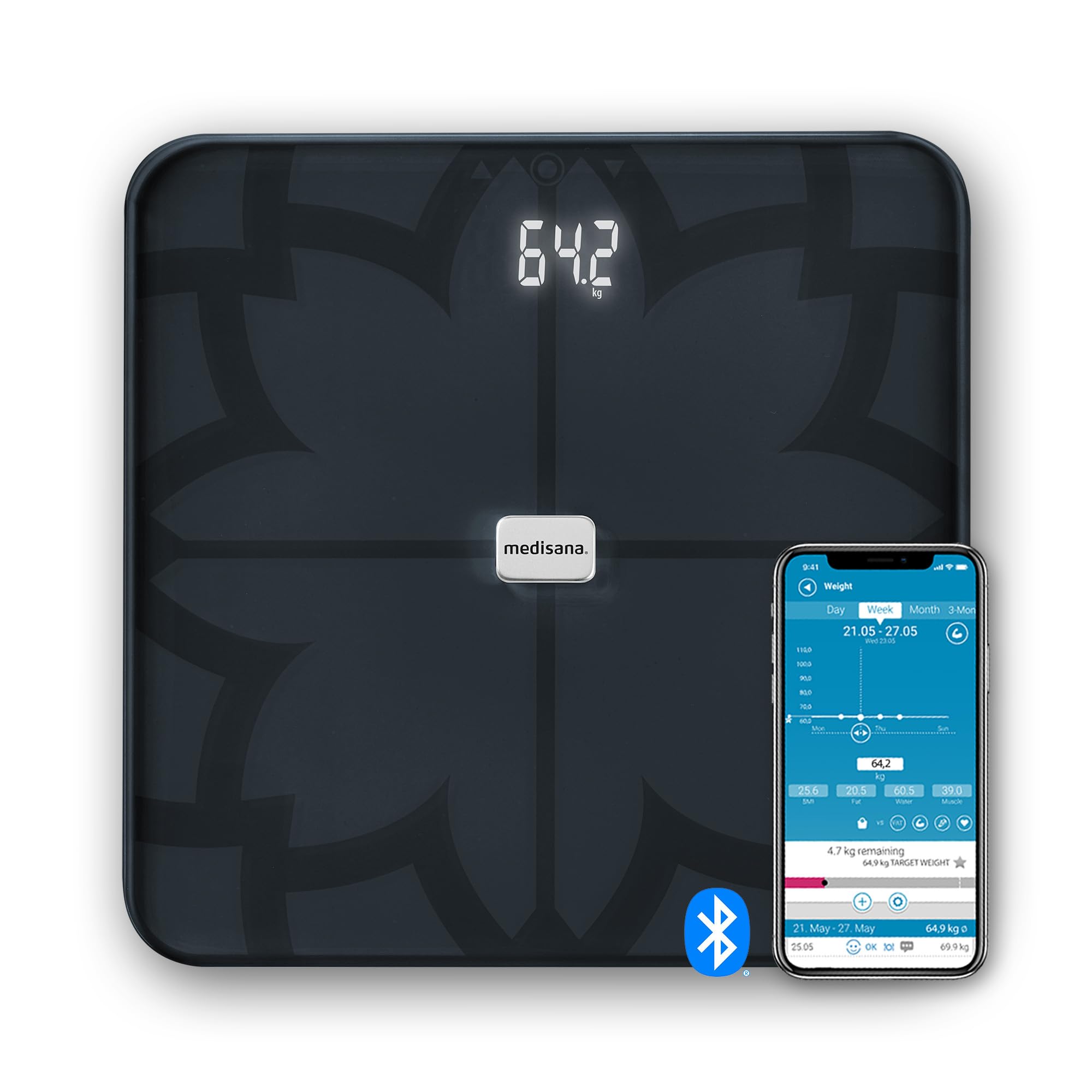 medisana-bs-450-connect-k-rperanalysewaage-mit-bluetooth-analyse-app image 1