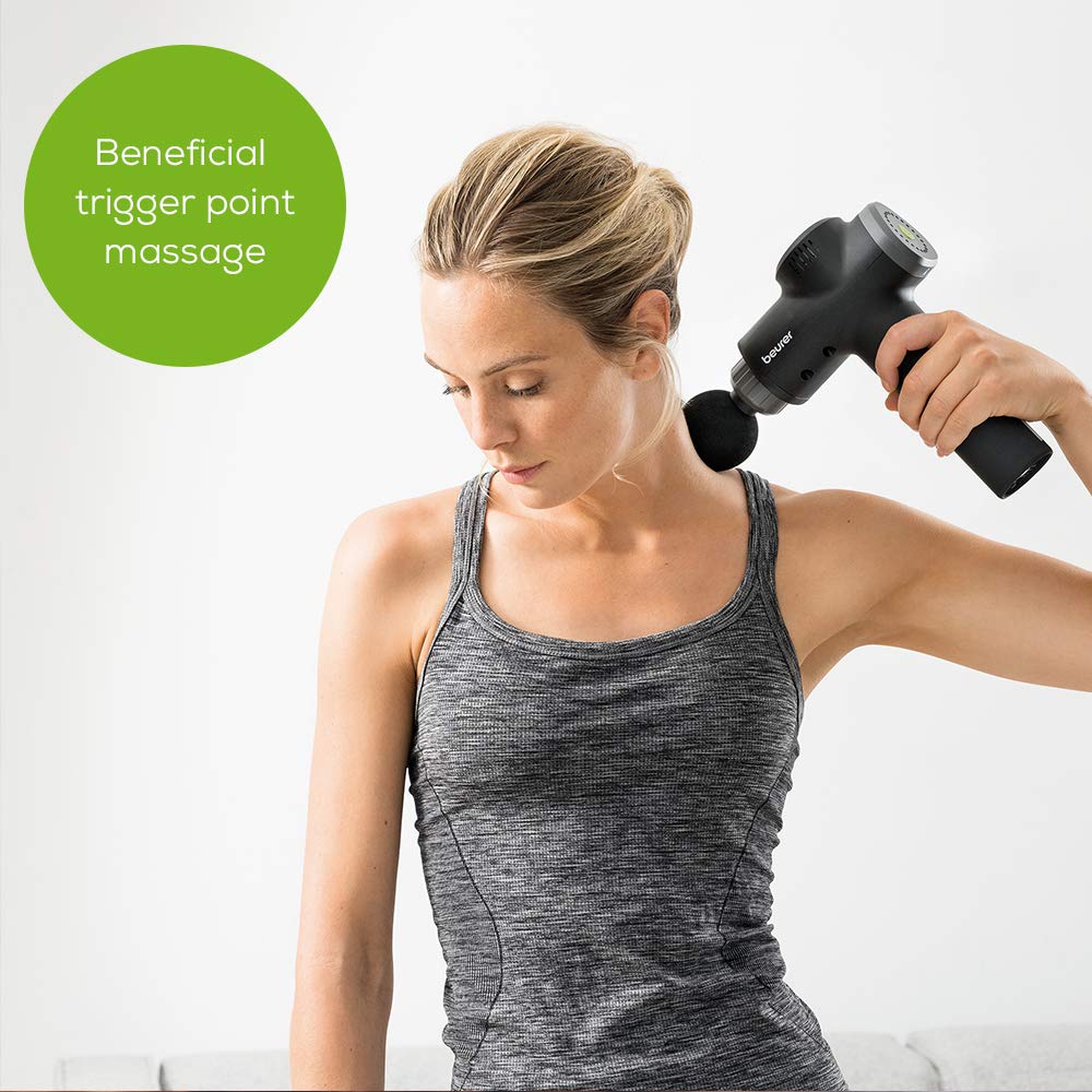 beurer-mg180-massagepistole-tiefengewebemassage-6-aufs-tze-4-intensit-tsstufen-3 image 2