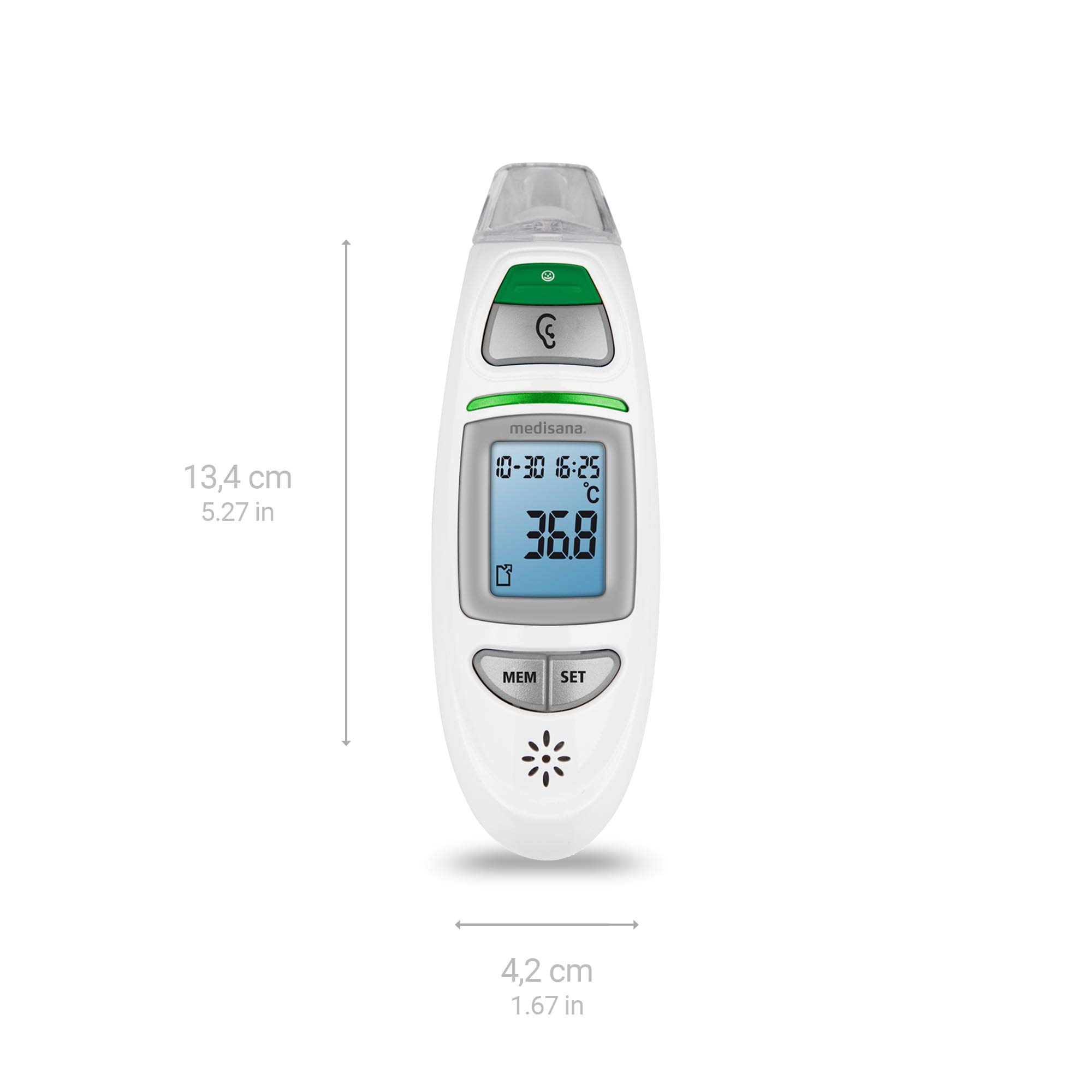 medisana-tm-750-6-in-1-fieberthermometer-stirn-und-ohrthermometer-f-r-baby-kinde image 2