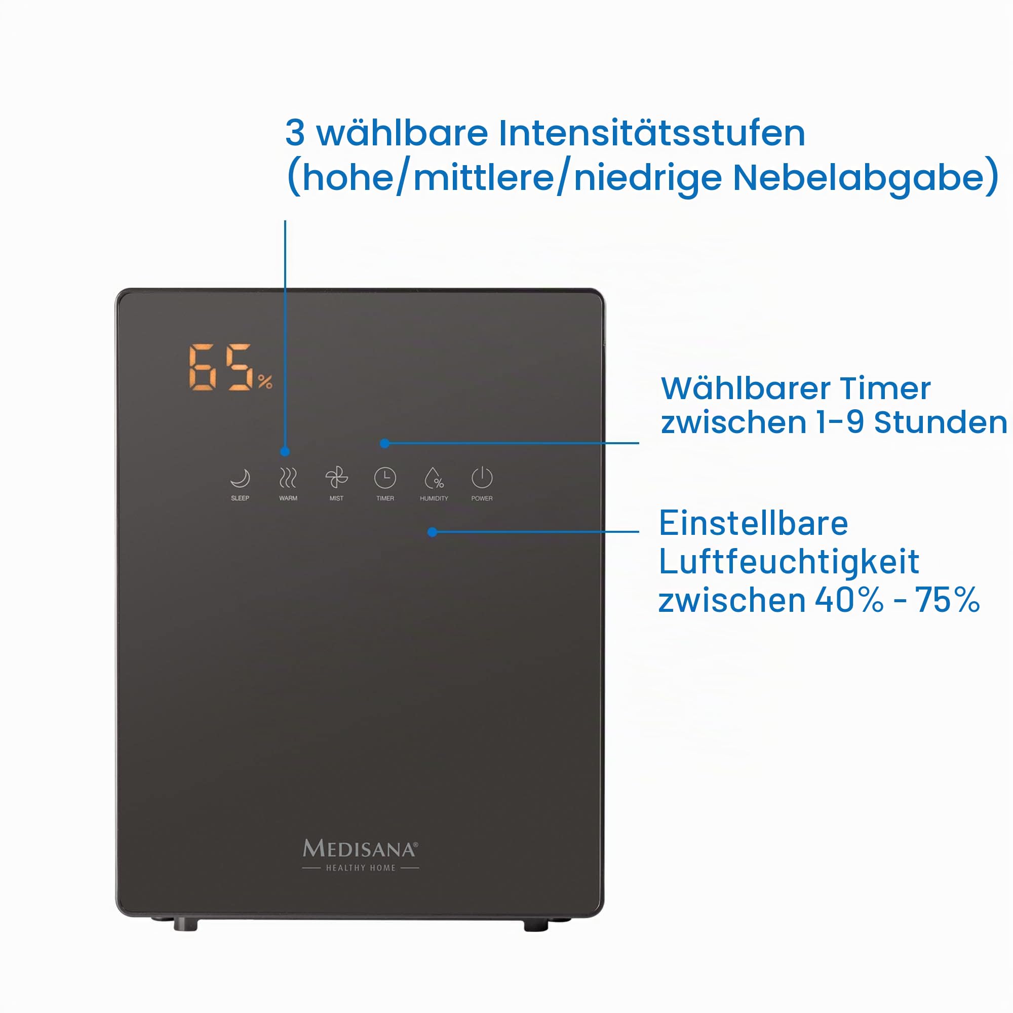 medisana-ah-675-luftbefeuchter-mit-hygrometer-timer-und-vorheizfunktion-5-2-lite image 5