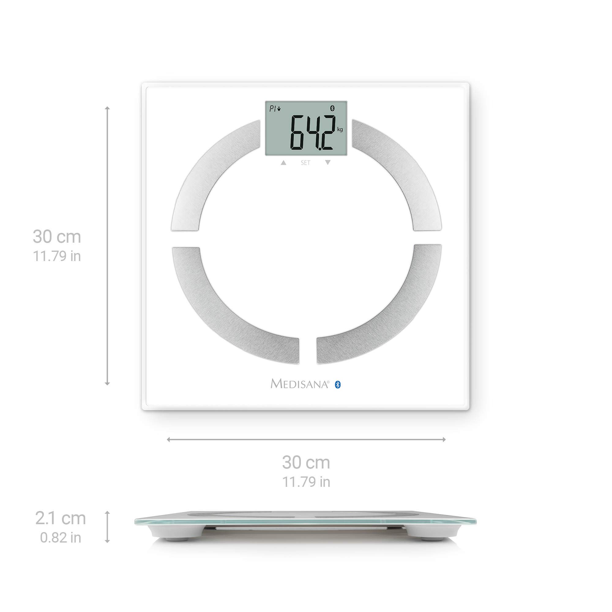 medisana-bs-444-connect-k-rperanalysewaage-mit-bluetooth-app-bis-180-kg image 2