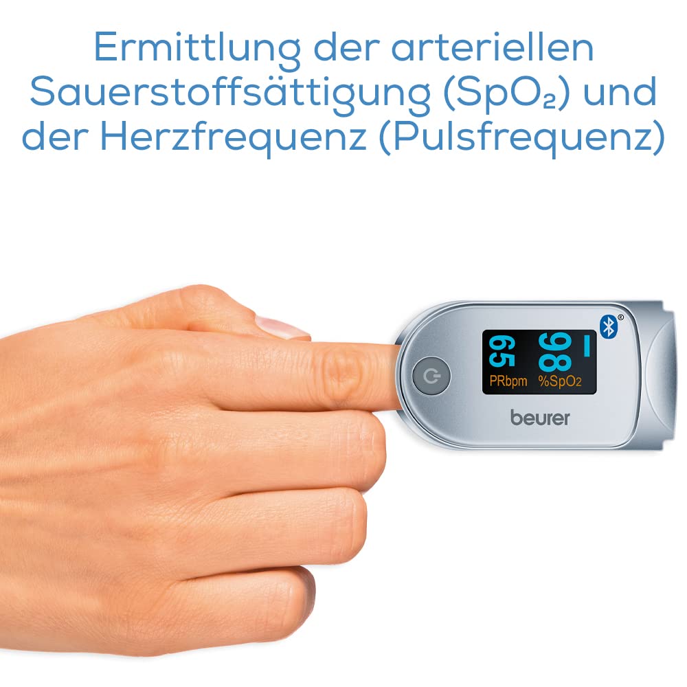 beurer-po-60-pulsoximeter-mit-bluetooth-misst-sauerstoffs-ttigung-und-puls image 2