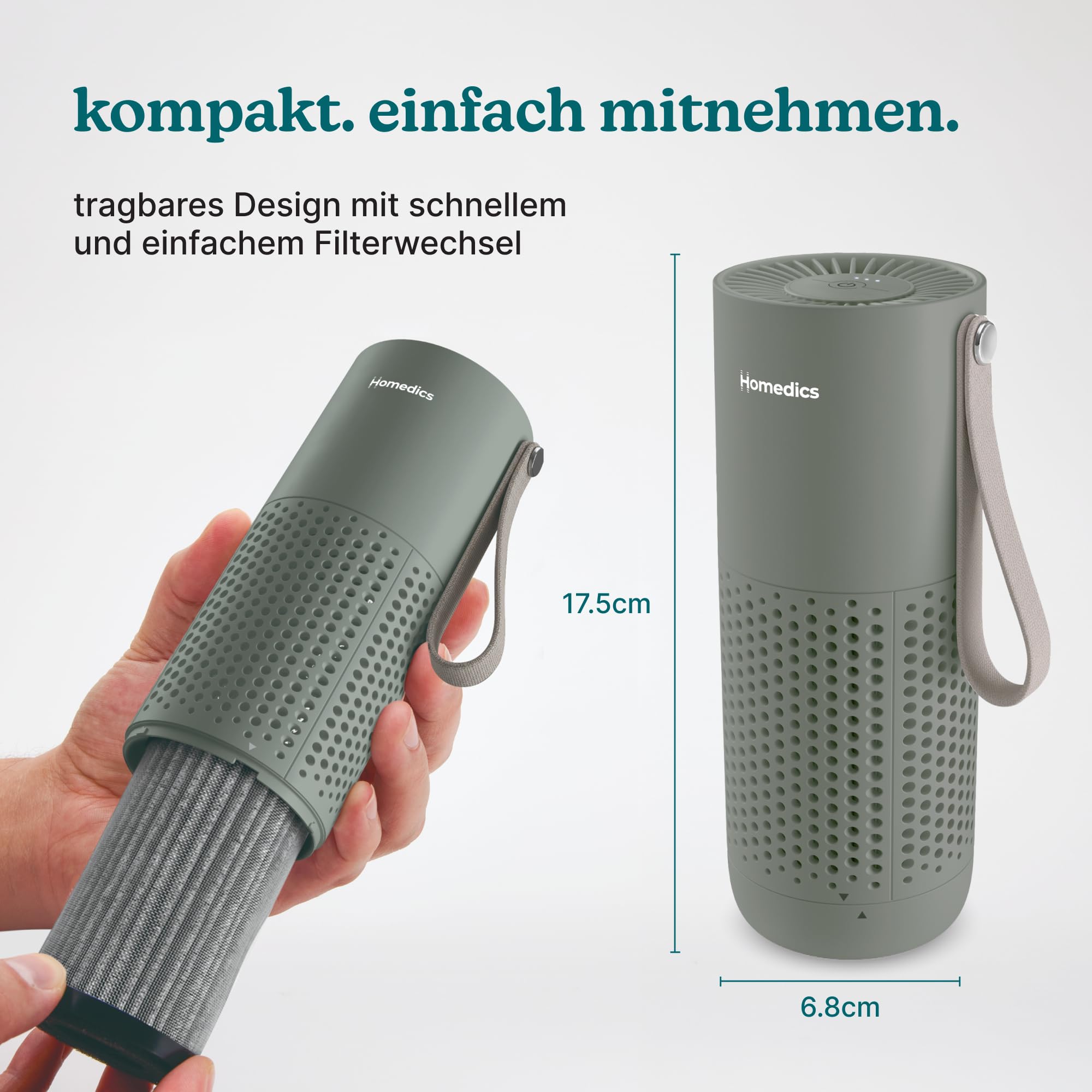 homedics-whisperpure-mini-tragbarer-luftreiniger-mit-hepa-typ-filter-und-8h-akku image 6