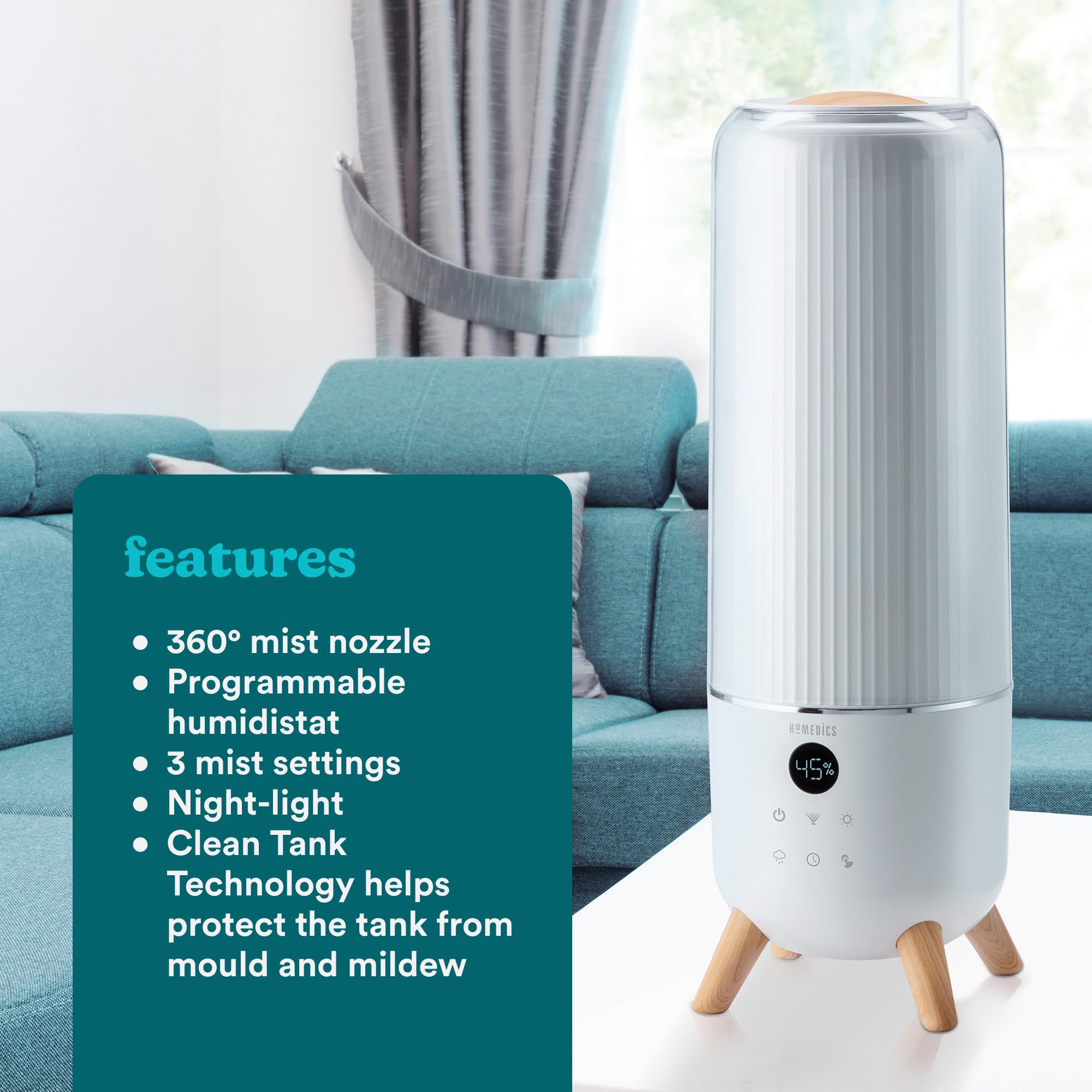homedics-totalcomfort-deluxe-ultraschall-luftbefeuchter-5-6l-tank-70h-laufzeit-3 image 7