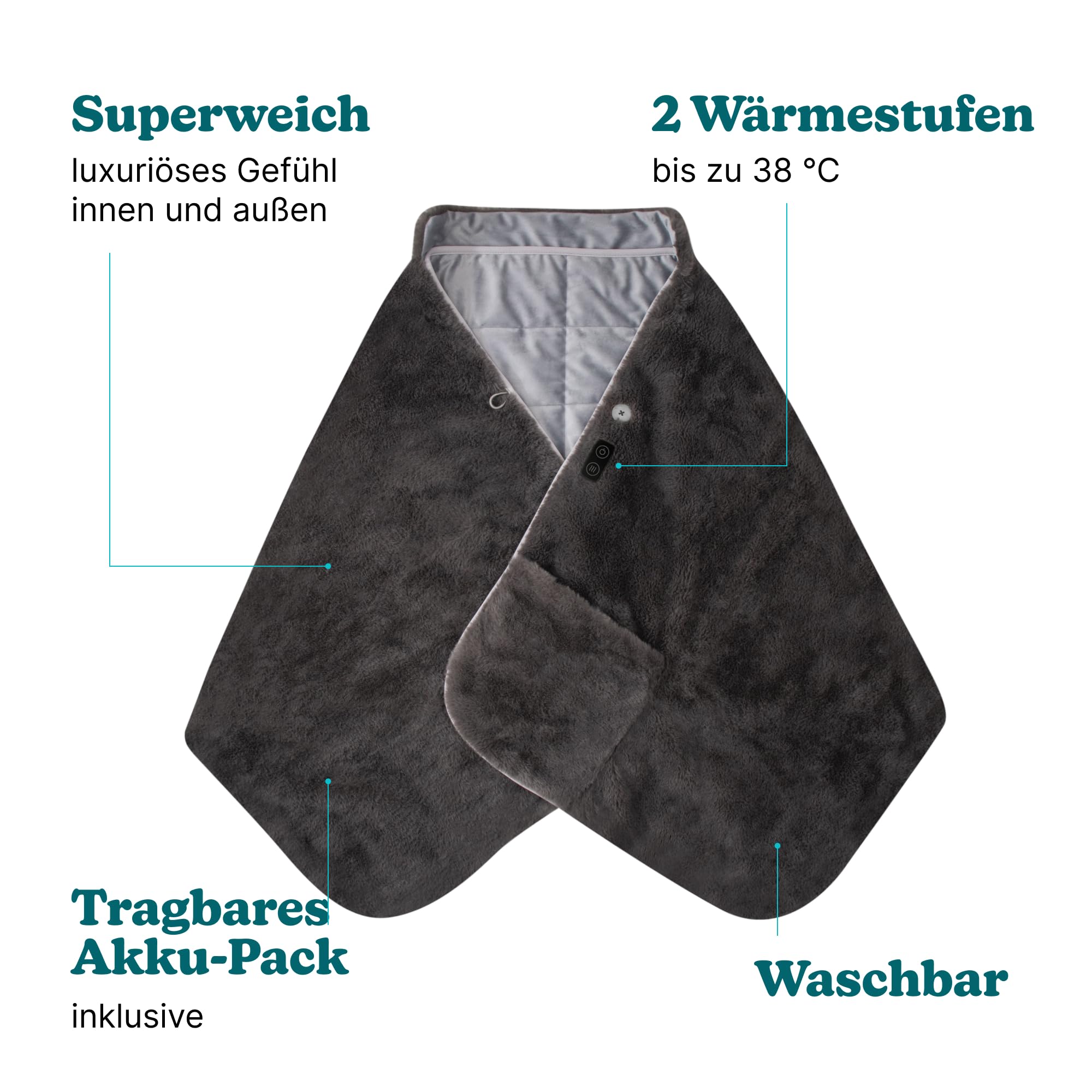 homedics-cosy-kabelloser-w-rme-schal-mit-rmeln-2-heizstufen-bis-38-c-ultraweich image 2