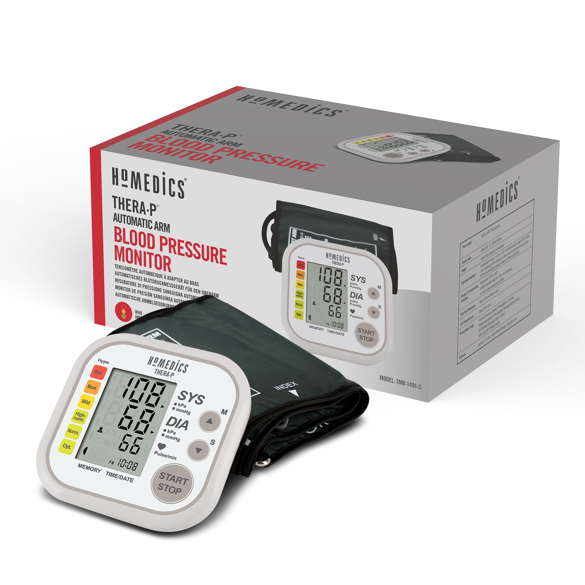 homedics-therap-automatisches-oberarm-blutdruckmessger-t-digitales-blutdruckmess image 8