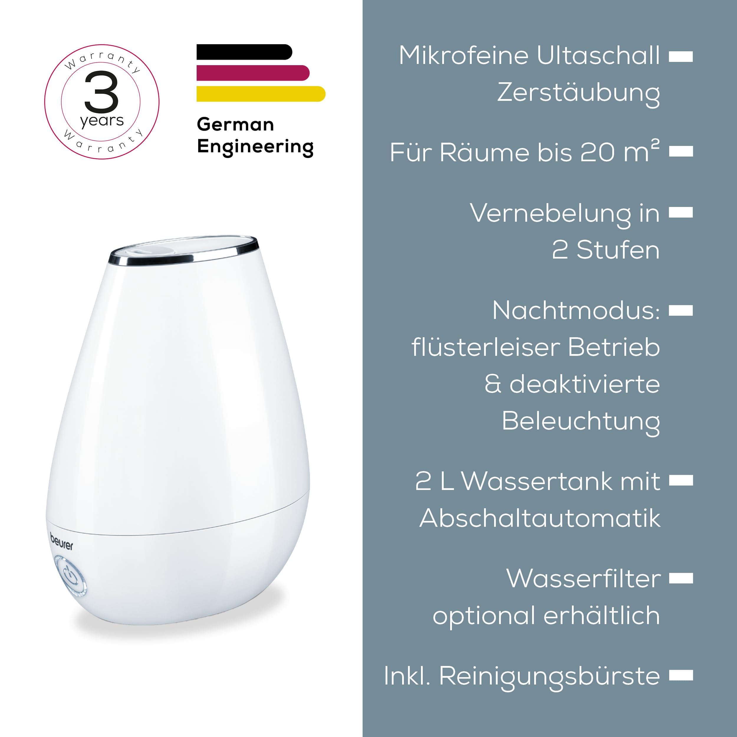 beurer-lb-37-ultraschall-luftbefeuchter-mit-aroma-diffuser-2-liter-tank-leiser-n image 6