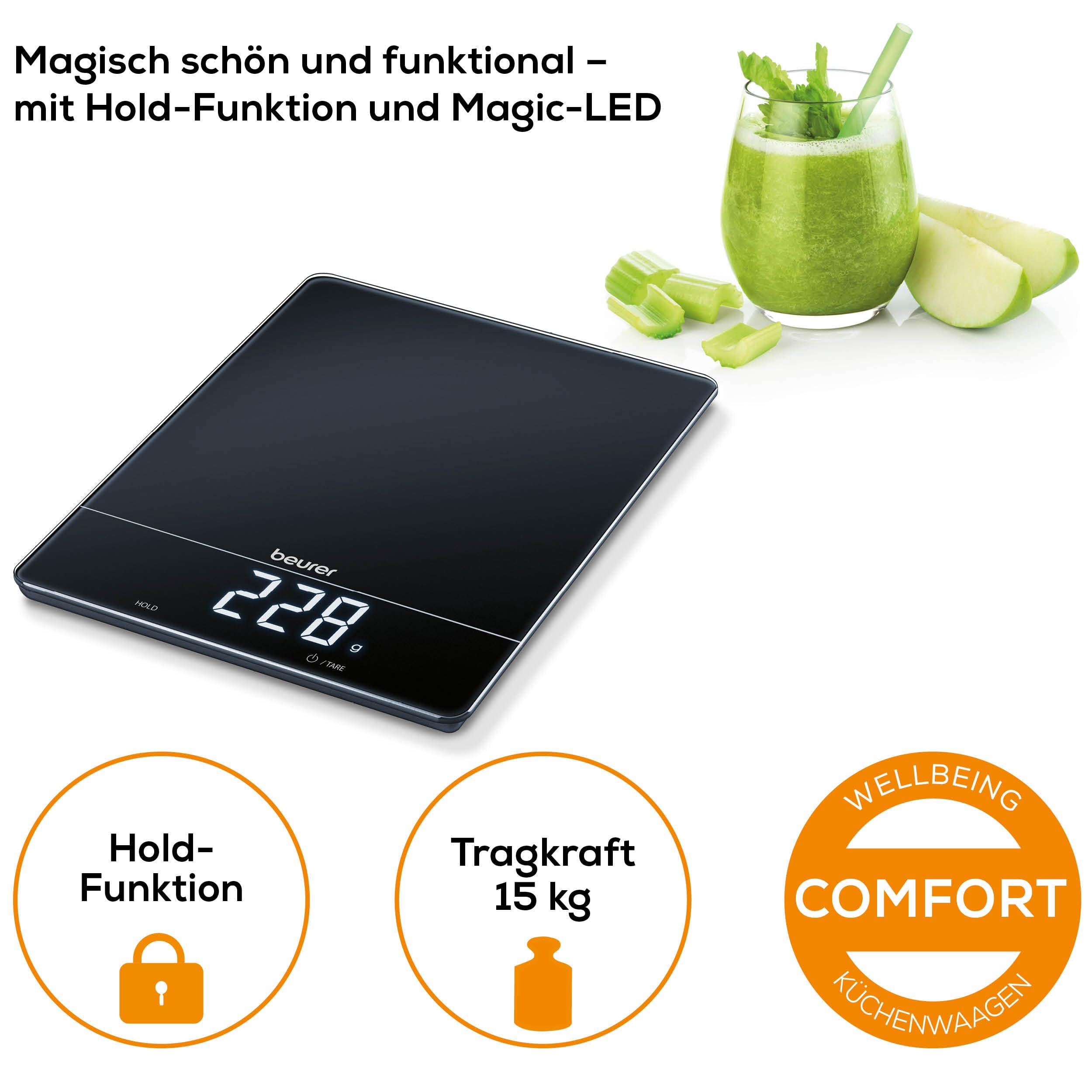 beurer-ks-34-k-chenwaage-mit-tara-funktion-und-magic-led-display-bis-15-kg image 2