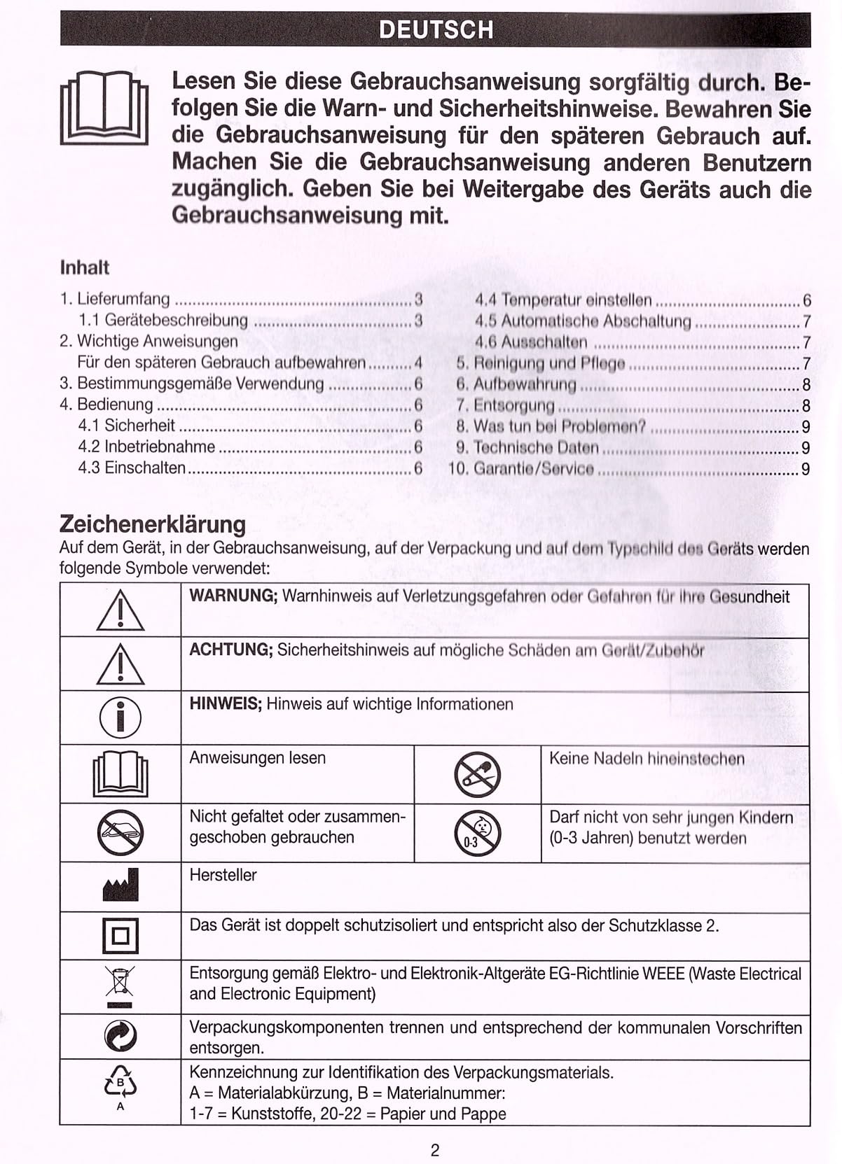Gemütlich, aber etwas steif