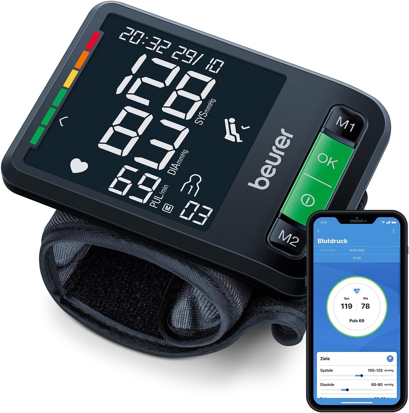 beurer-bc-87-handgelenk-blutdruckmessger-t-mit-app-anbindung-bluetooth-xl-displa image 1
