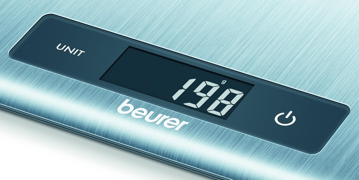 beurer-ks-51-digitale-k-chenwaage-aus-edelstahl-5-kg-tragkraft-1-g-teilung-senso image 2