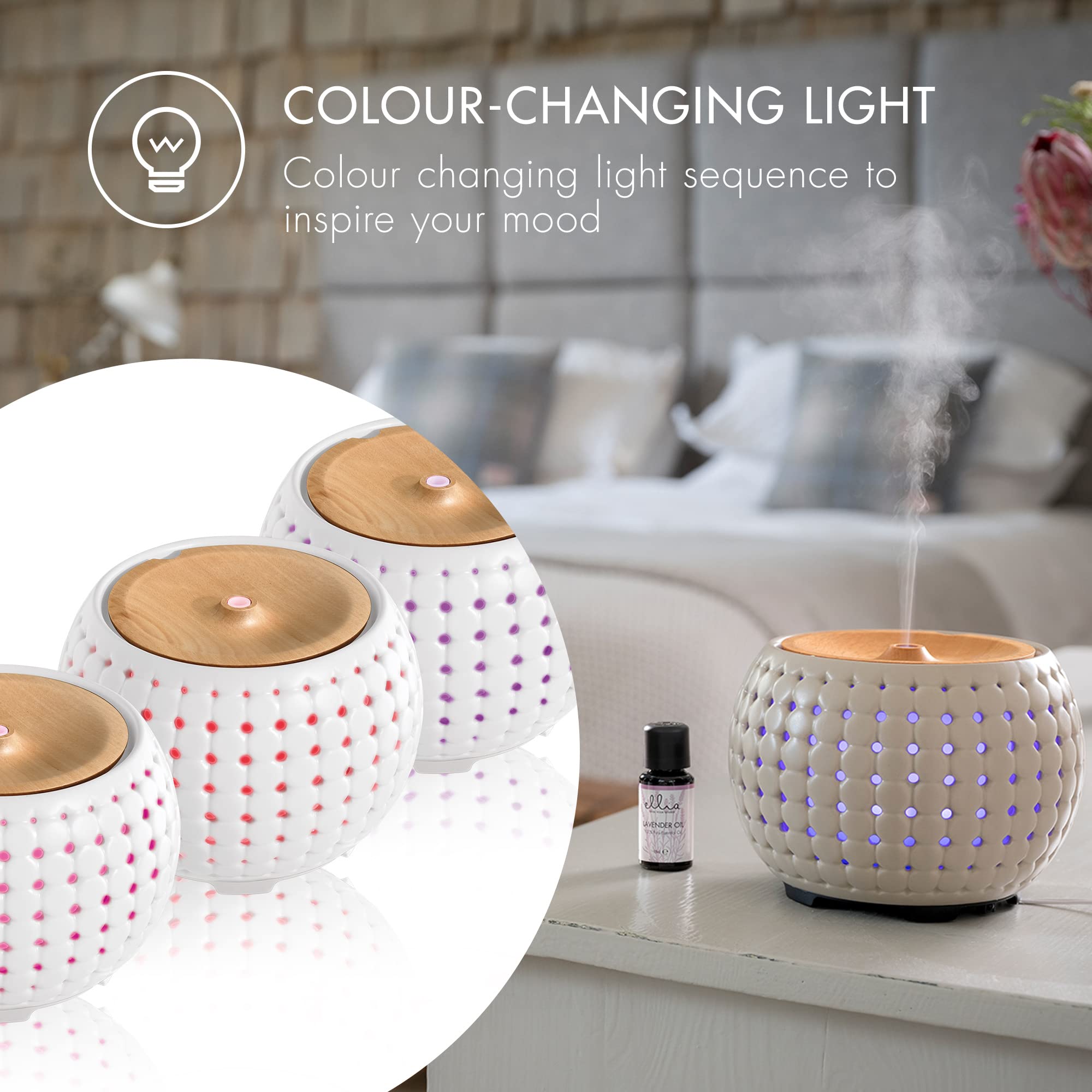 ellia-gather-ultraschall-aroma-diffuser-170ml-mit-fernbedienung-und-led-licht image 5