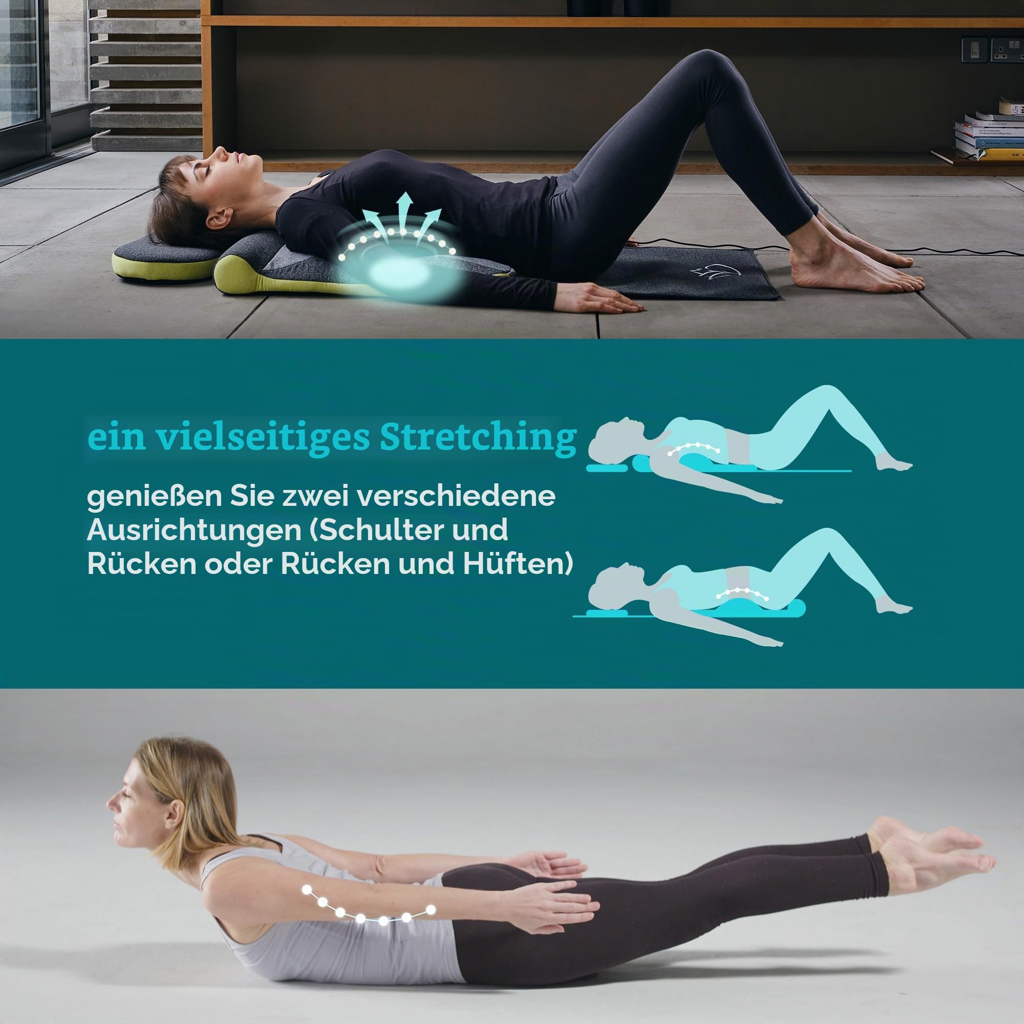 homedics-stretch-stretchingmatte-xs-mit-fernbedienung-und-4-vorprogrammierten-yo image 4