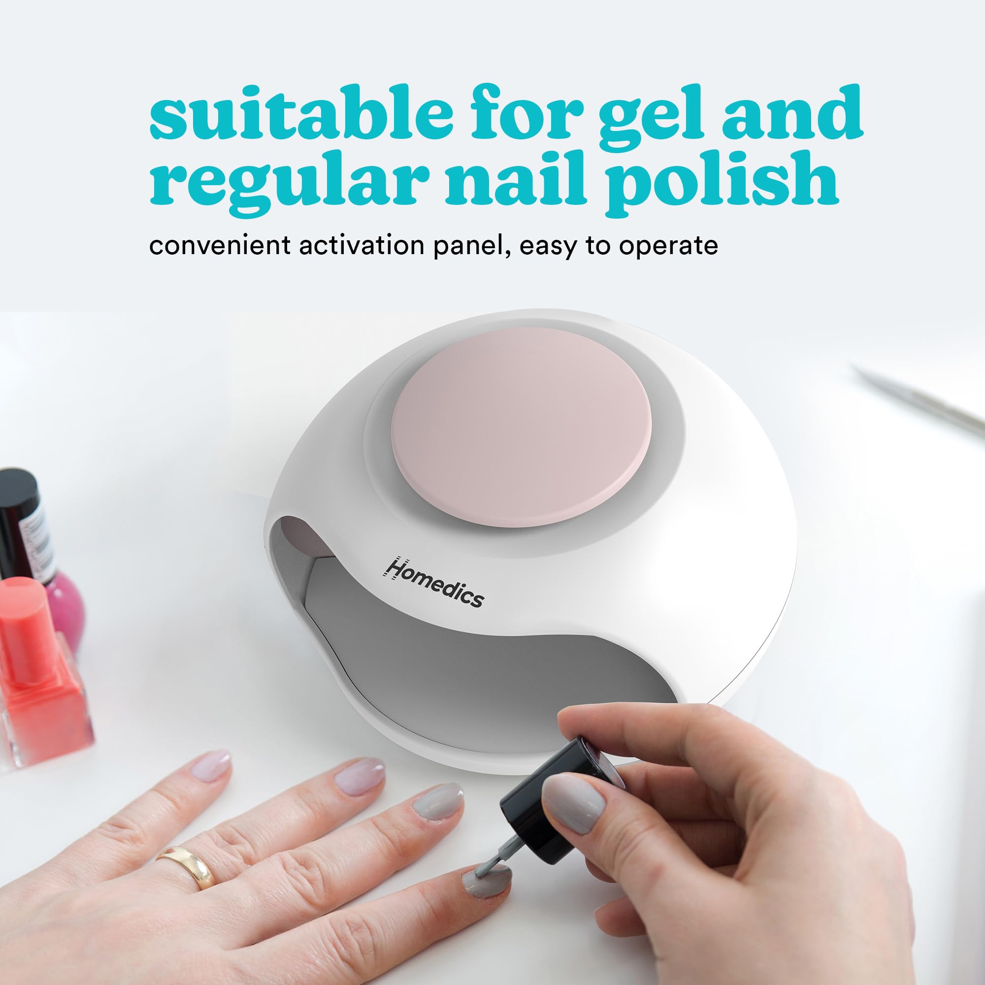 homedics-2-in-1-nageltrockner-mit-uv-lampe-und-l-fter-f-r-gel-acryl-normalen-nag image 4