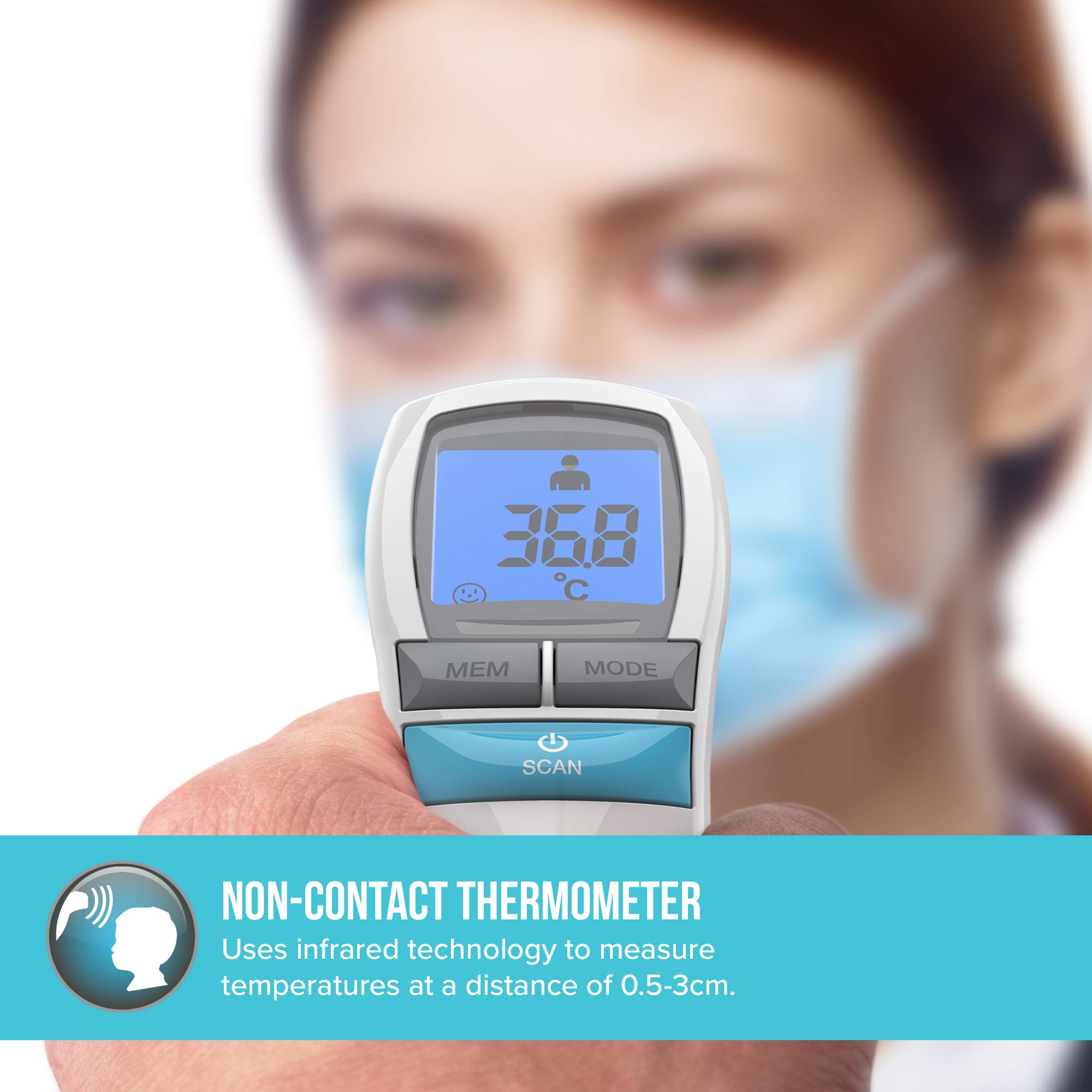 homedics-no-touch-infrarot-thermometer-kontaktlos-1-sekunden-messung-fieberalarm image 3